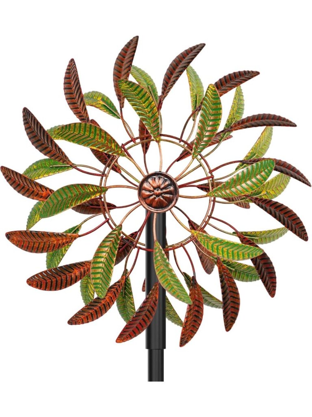 360° Kinetic Metal Garden Wind Spinners - Outdoor Yard Decor & Lawn Ornaments